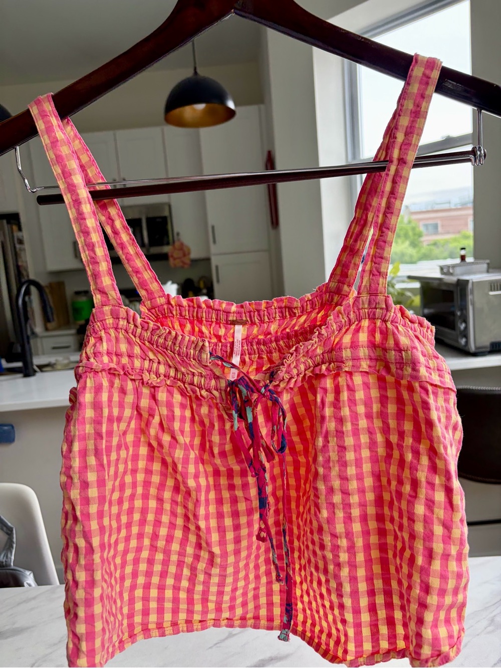 Free People “Picnic Party” Cropped Tank Top
